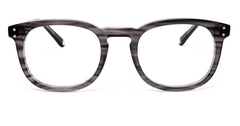 Alexis Amor Syd frames in Matte Grey Stripe