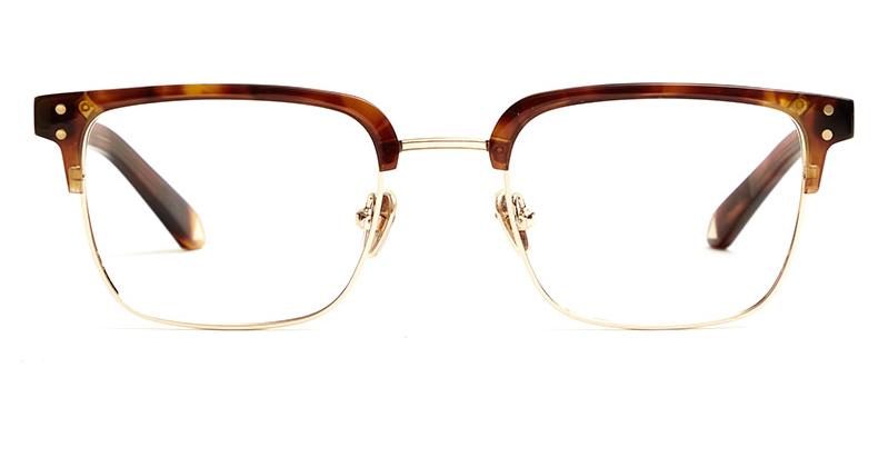 Alexis Amor Teddy frames in Mirror Gold Super Luxe Havana