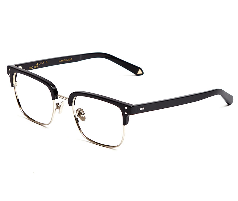 Alexis Amor Teddy frames in Mirror Silver Gloss Black