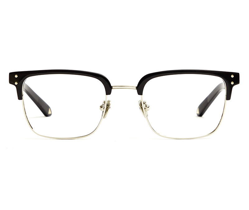 Alexis Amor Teddy frames in Mirror Silver Gloss Black