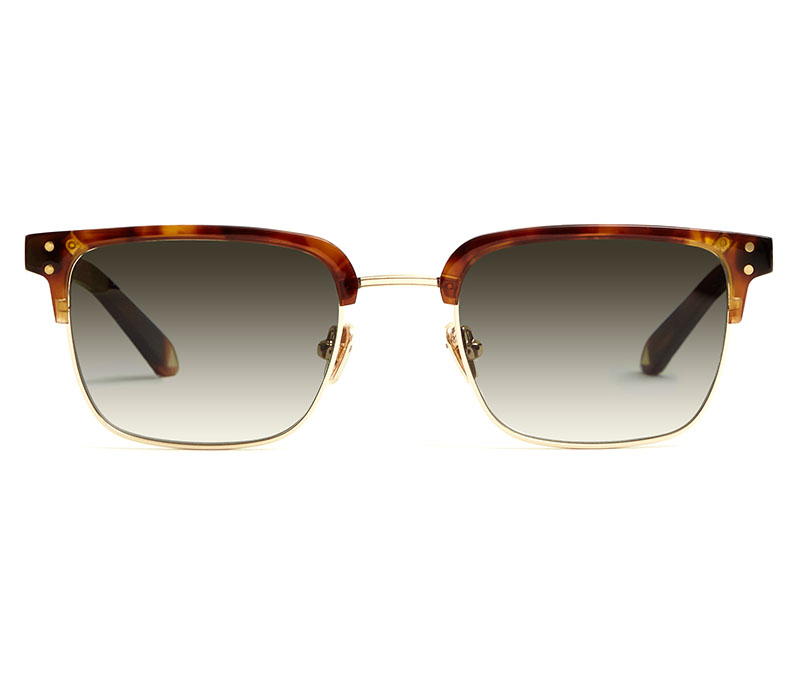 Alexis Amor Teddy sunglasses in Mirror Gold Super Luxe Havana