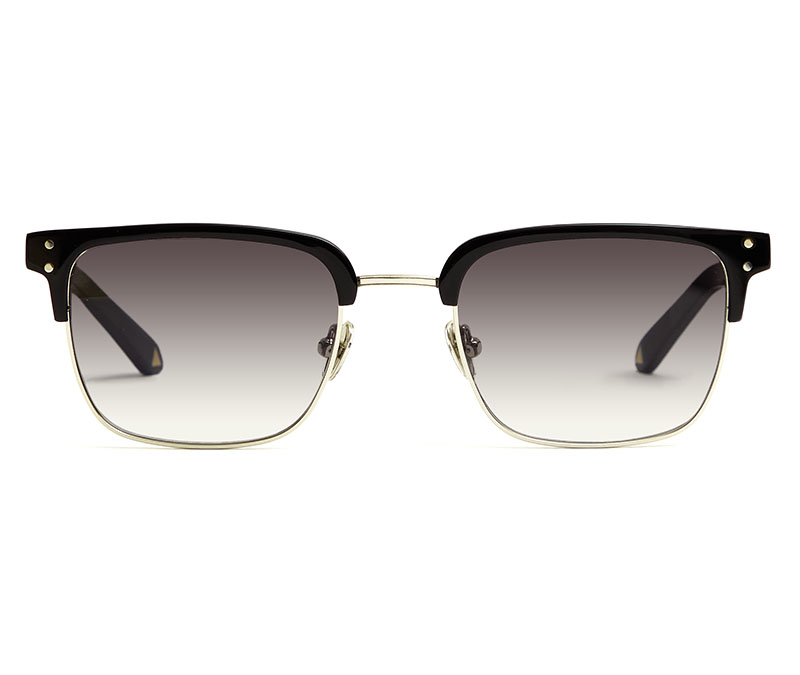 Alexis Amor Teddy sunglasses in Mirror Silver Gloss Black
