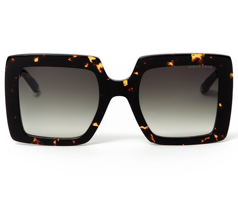 Alexis Amor The Kat sunglasses in Amber Fleck