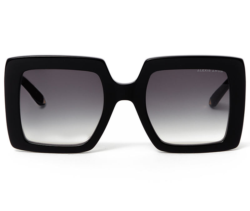 Alexis Amor The Kat sunglasses in Gloss Piano Black