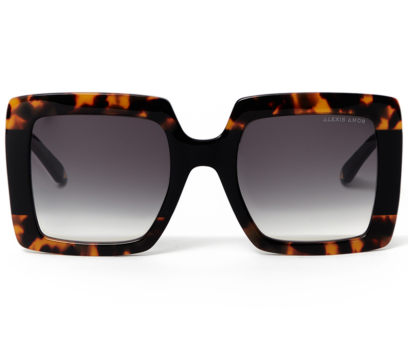 Alexis Amor The Kat sunglasses in Havana Black Stripe 