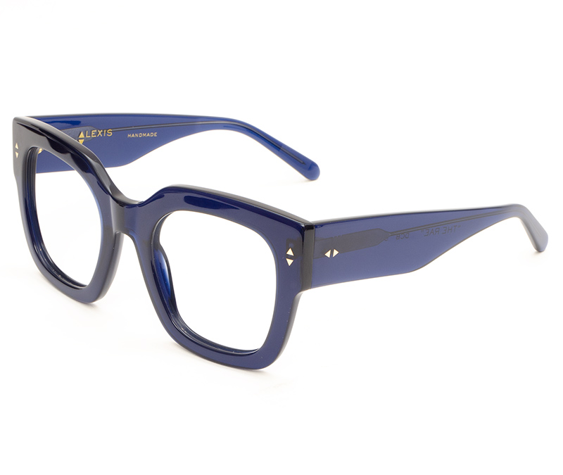 Alexis Amor The Rae frames in Deepest Cobalt Blue