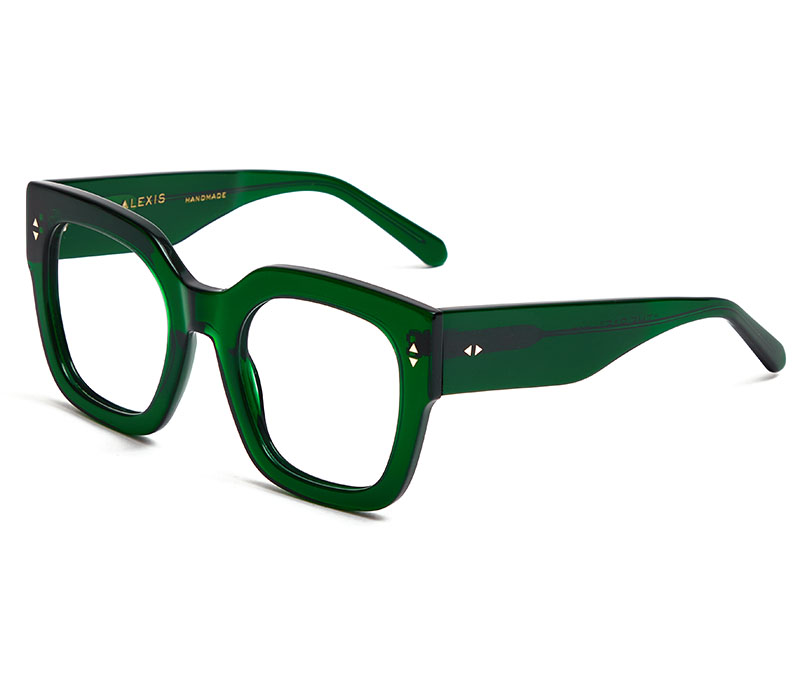 Alexis Amor The Rae frames in Deepest Darkest Emerald