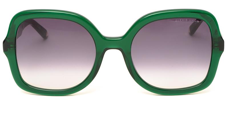 Alexis Amor The Rae II frames in Deepest Darkest Emerald