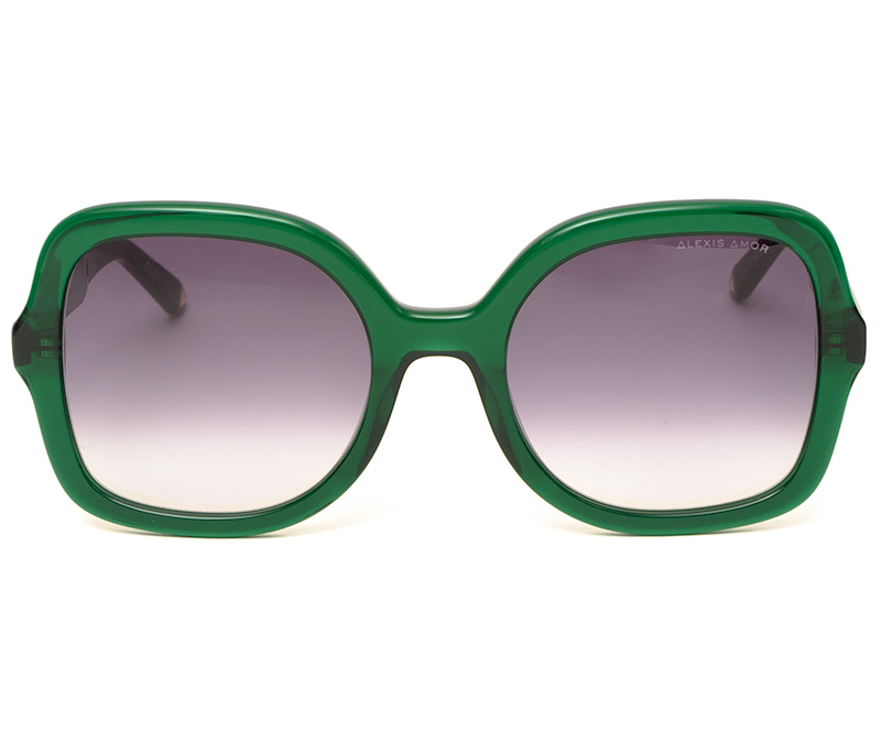 Alexis Amor The Rae II sunglasses in Deepest Darkest Emerald