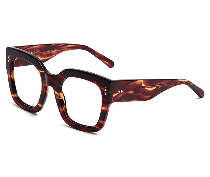 Alexis Amor The Rae frames in Smooth Caramel Stripe