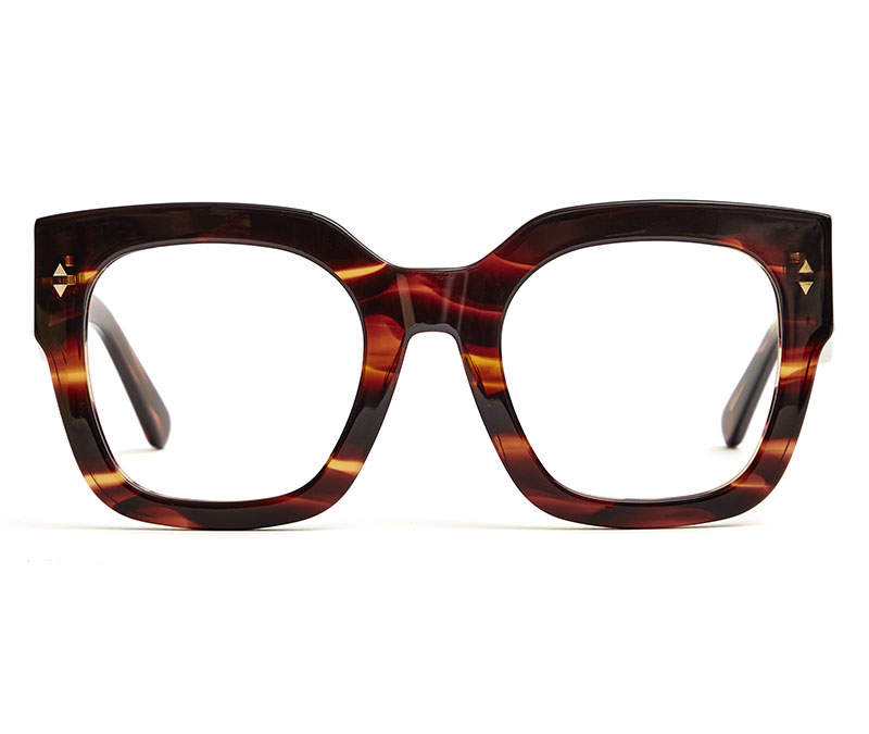 Alexis Amor The Rae frames in Smooth Caramel Stripe