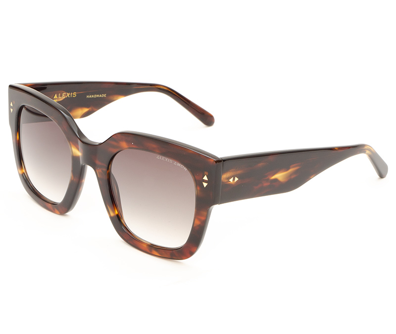 Alexis Amor The Rae sunglasses in Caramel Havana Stripe