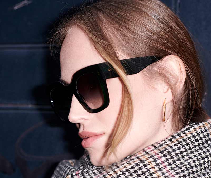 Alexis Amor The Rae sunglasses in Caramel Havana Stripe