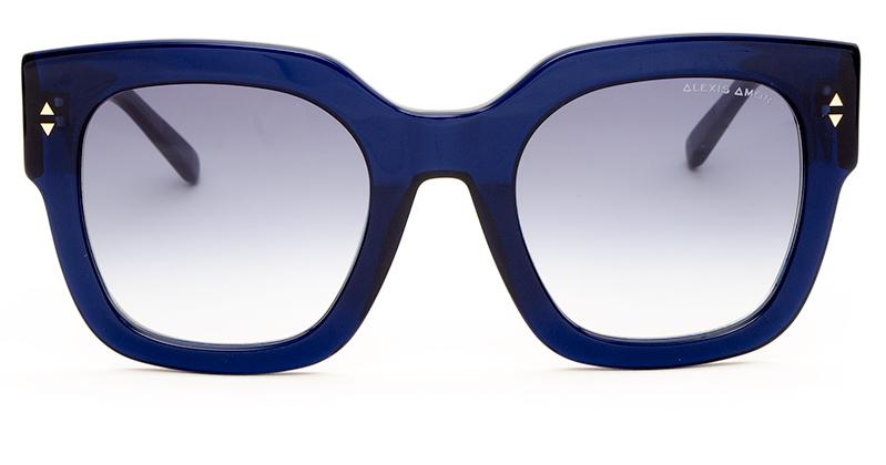 Alexis Amor The Rae frames in Deepest Cobalt Blue