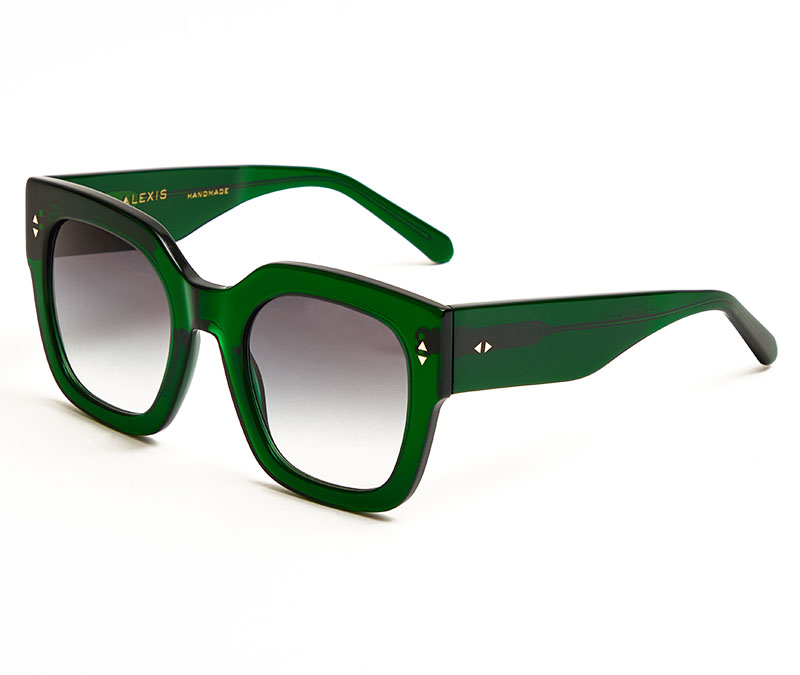 Alexis Amor The Rae sunglasses in Deepest Darkest Emerald