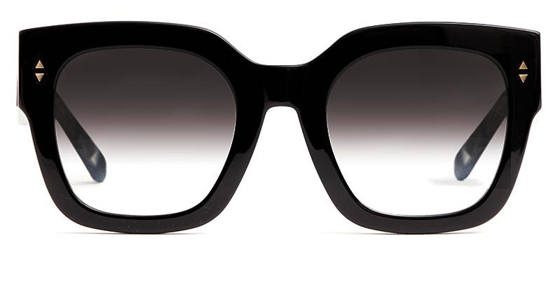 Alexis Amor The Rae frames in Gloss Piano Black + Marble