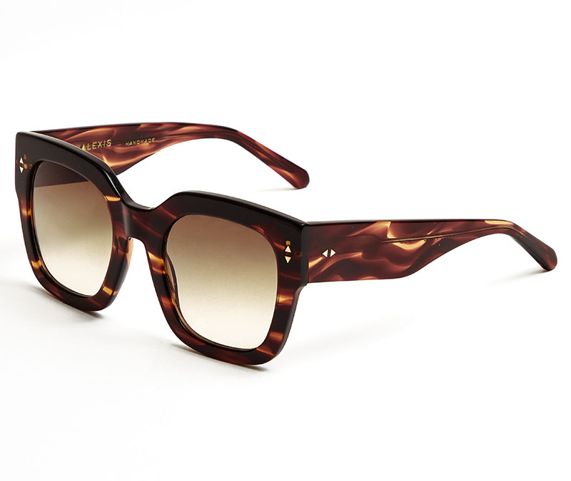 Alexis Amor The Rae sunglasses in Smooth Caramel Stripe