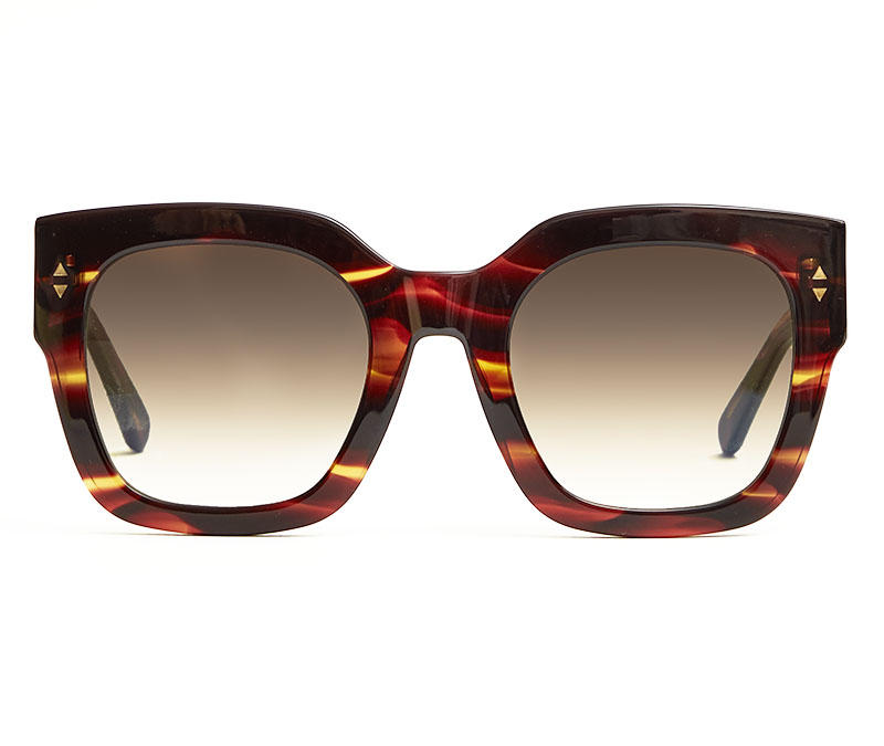 Alexis Amor The Rae sunglasses in Smooth Caramel Stripe