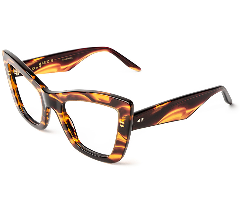 Alexis Amor Valentine frames in Smooth Caramel Stripe