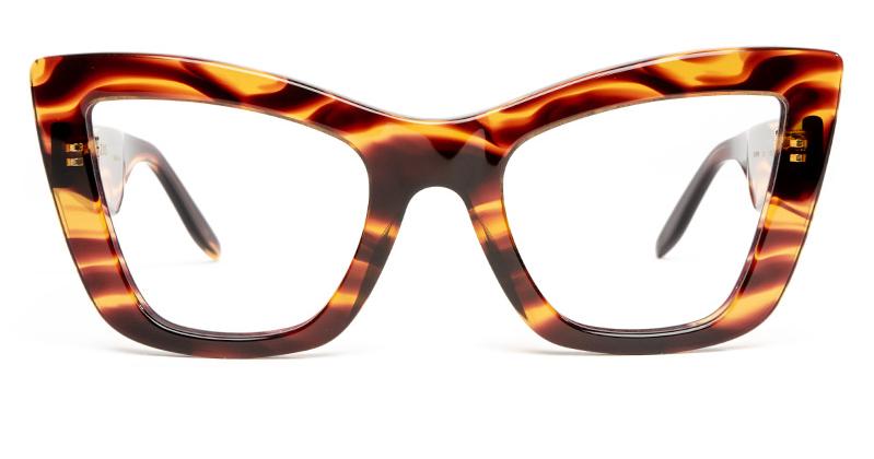 Alexis Amor Valentine frames in Smooth Caramel Stripe