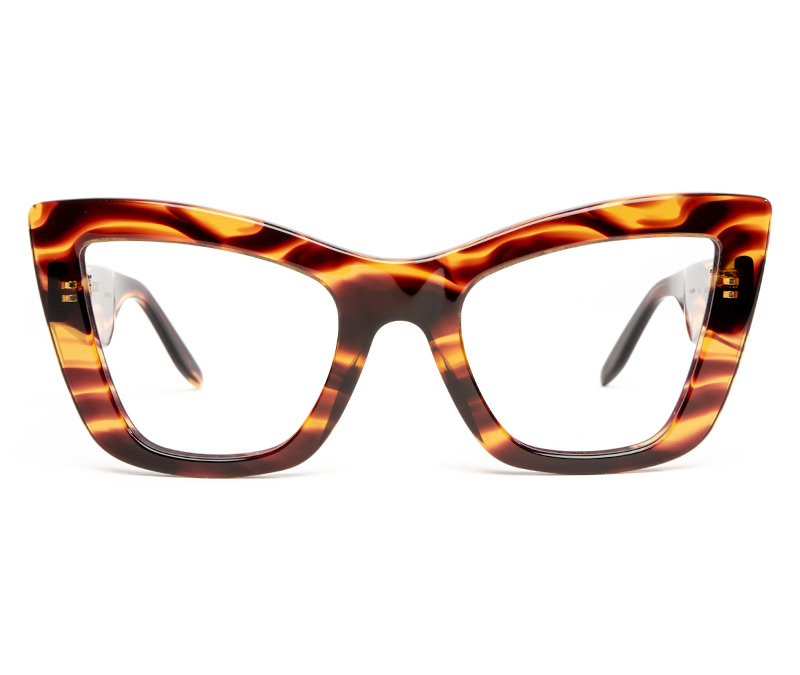 Alexis Amor Valentine frames in Smooth Caramel Stripe