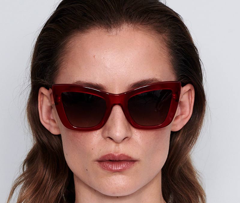 Alexis Amor Valentine sunglasses in Candy Apple Red