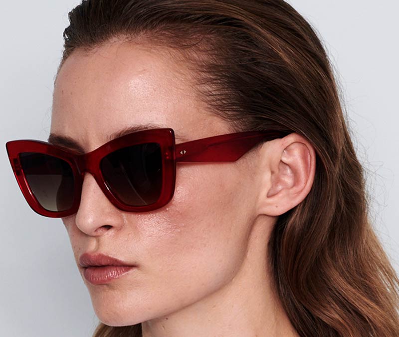 Alexis Amor Valentine sunglasses in Candy Apple Red