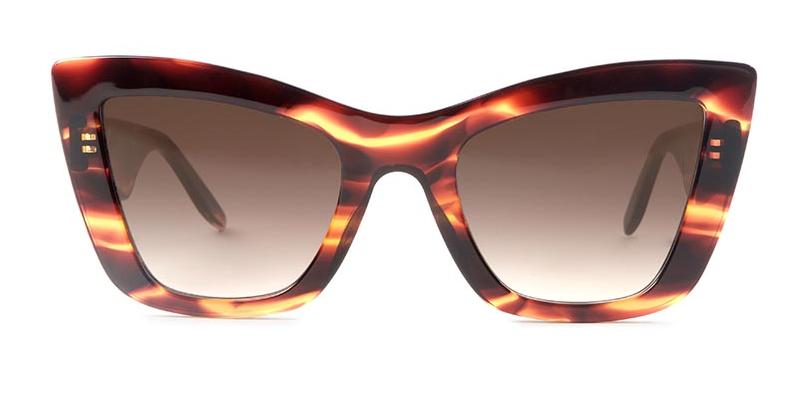 Alexis Amor Valentine frames in Smooth Caramel Stripe