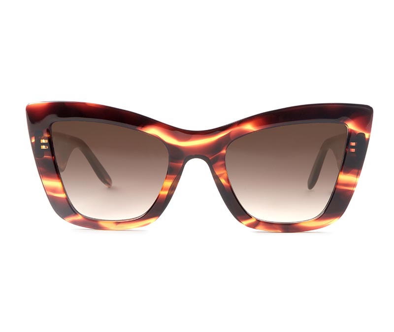 Alexis Amor Valentine sunglasses in Smooth Caramel Stripe