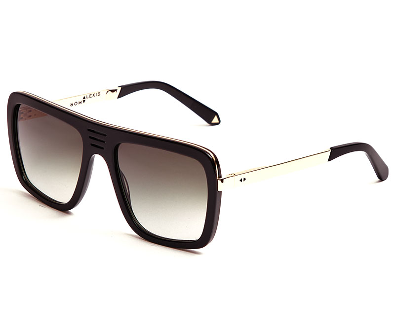 Alexis Amor Vito sunglasses in Mirror Gold Gloss Black