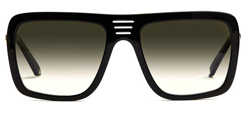 Alexis Amor Vito frames in Mirror Gold Gloss Black