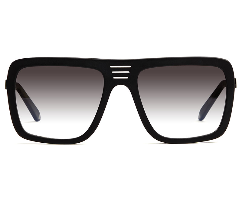 Alexis Amor Vito sunglasses in Shiny Black Matte Black