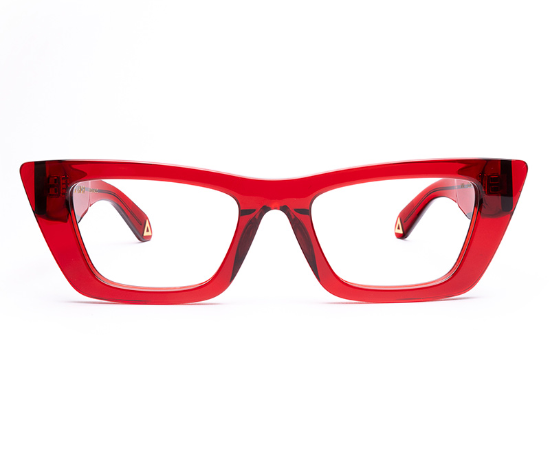 Amor Optical Vivi frames in Candy Crimson Gloss