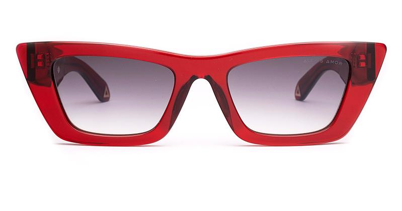 Amor Optical Vivi sunglasses in Candy Crimson Gloss