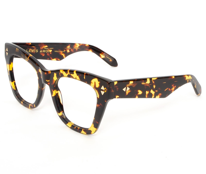 Alexis Amor Willa frames in Deepest Amber Fleck