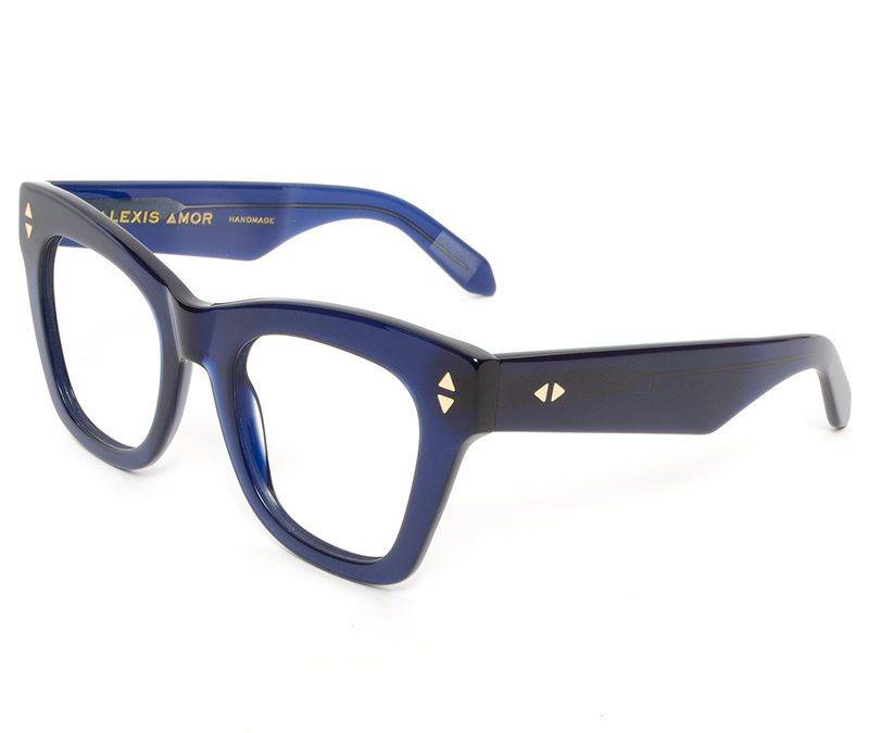 Alexis Amor Willa frames in Deepest Cobalt Blue