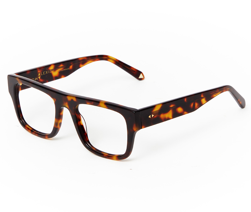 Alexis Amor Wynn frames in Medium Dark Tortoise